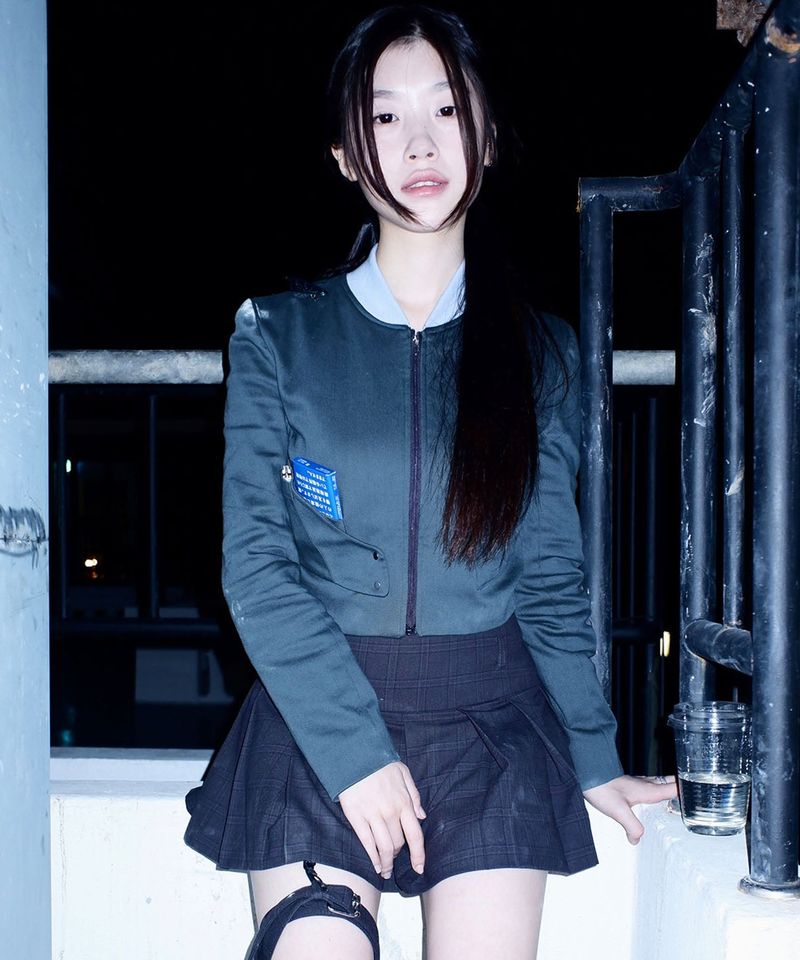POCKET DETAILS ZIP-UP JACKET TEAL
