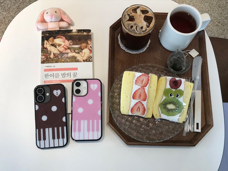 piano melody case - pink