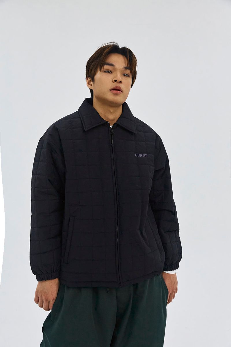LOGO QUILTING COLLAR JACKET