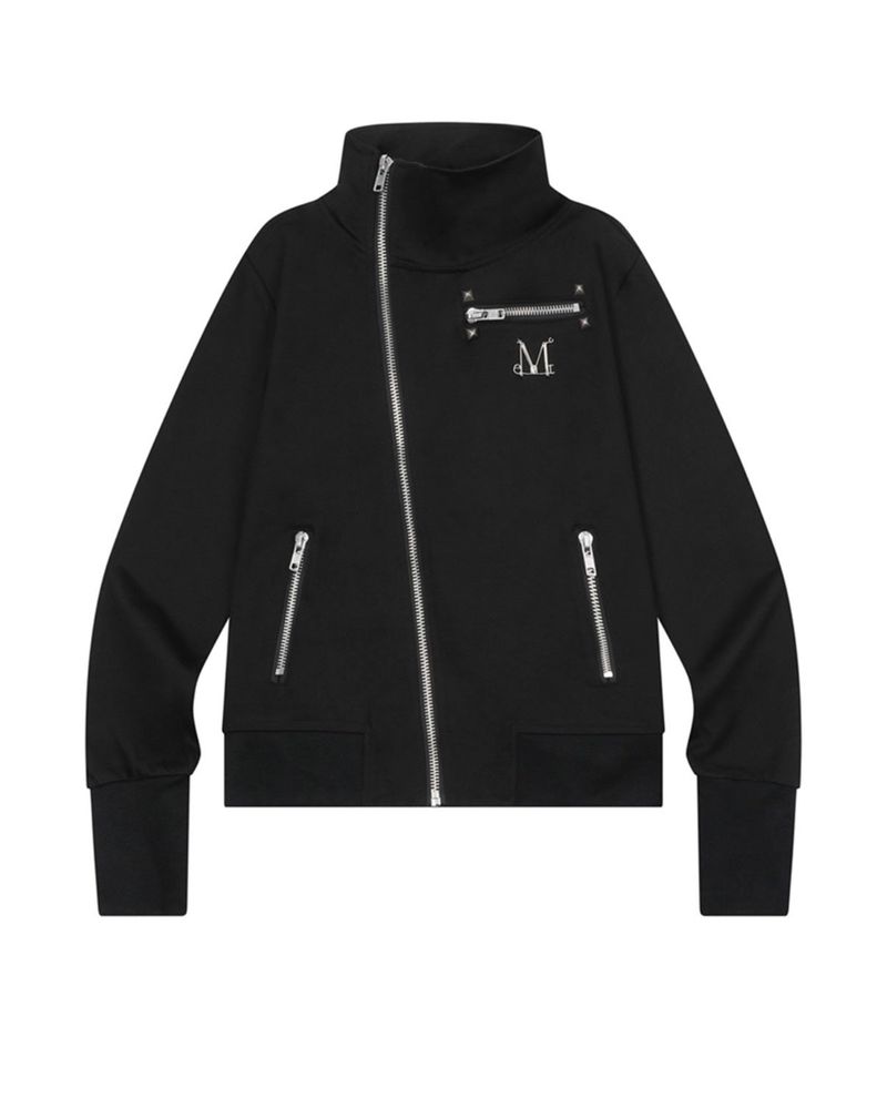 MUCENT（ムセント）の「リベットメタルエンブレムダイアゴナルジャケット（トップス）」