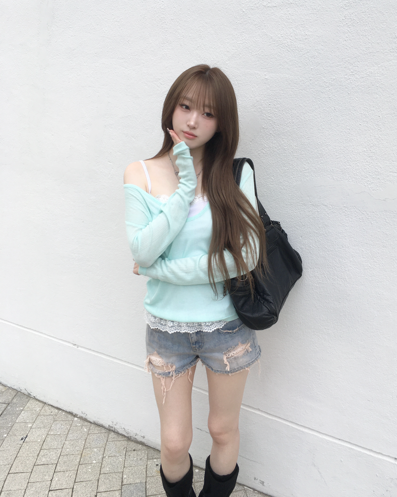 V neck layered T