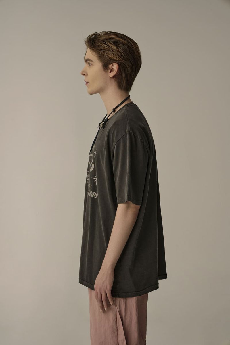 PIGMENT STARLIGHT T-SHIRTS(CHARCOAL)