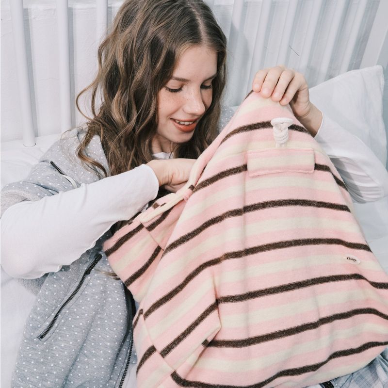 Stripe sling bag_pink