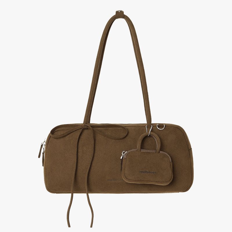 mellotory（メロートリー）の「TWIN BAGUETTE SUEDE BAG (BROWN)（Bags）」