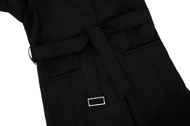 Throat Latch Trench Coat _ Black