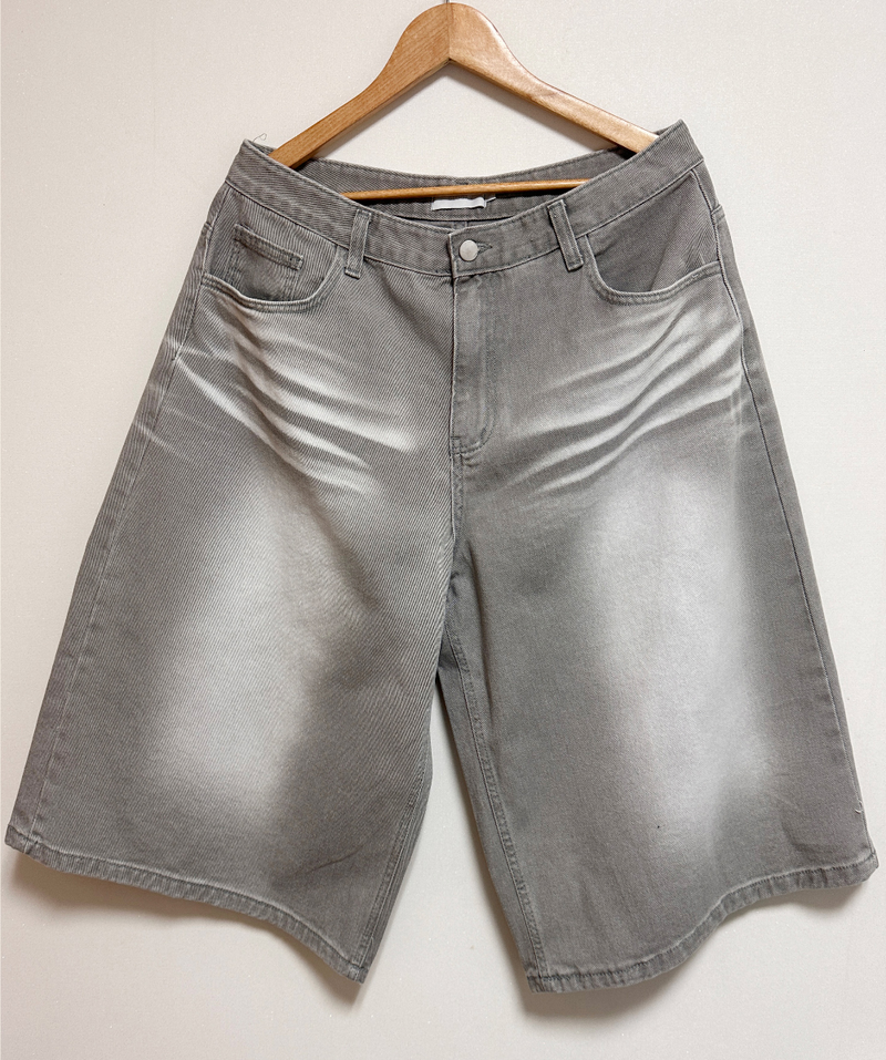 UNIQUE WASH BALLOON BERMUDA🖤🩶💛 - 3 COLORS