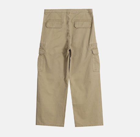Radic Washed Zipper Cargo Wide Pants