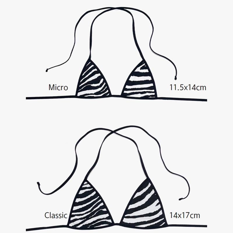 Zoe triangle bikini - wild stripes [classic]