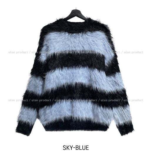 Haze Stripe Mohair Knit