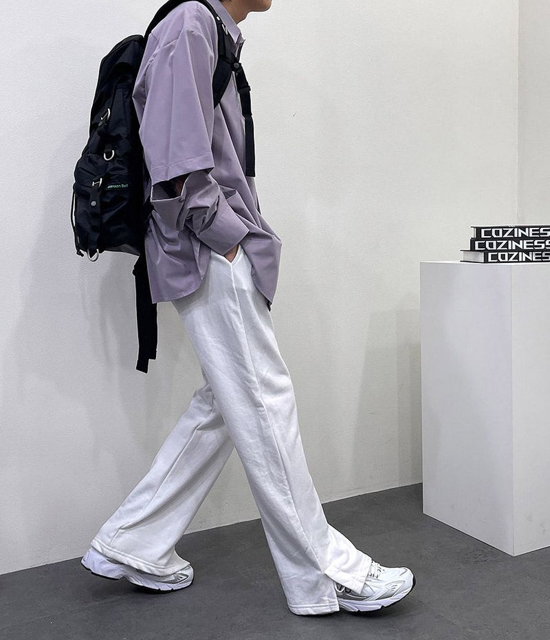 COZINESS（コジネス）の「[Unisex] Pleated washing training side slit pants (6 colors)（Pants）」