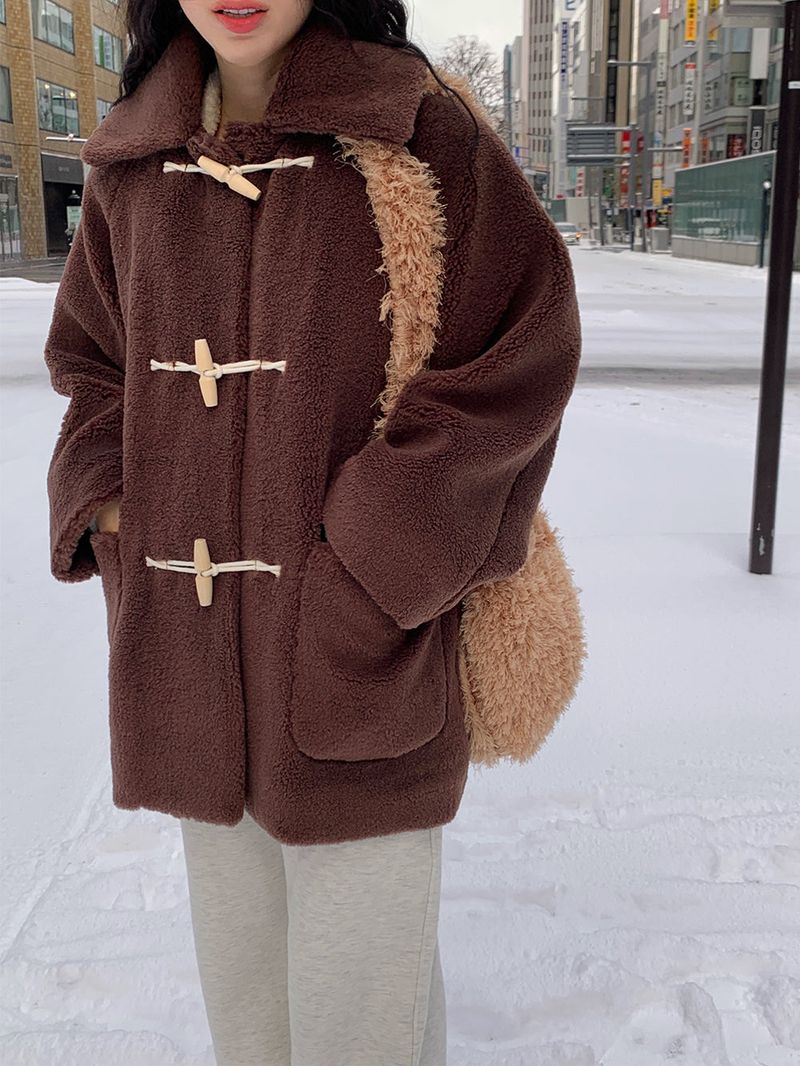 [MADE] Bunnies Dumble Tteokbokki Tteokbokki Toggle Half Coat