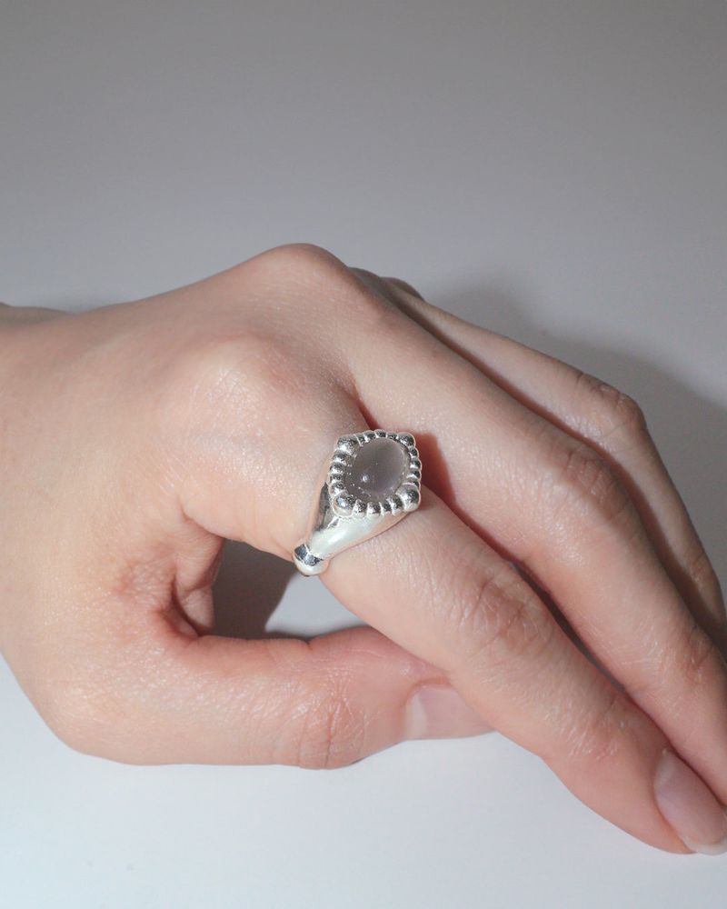[MADE] bubble oval ring
