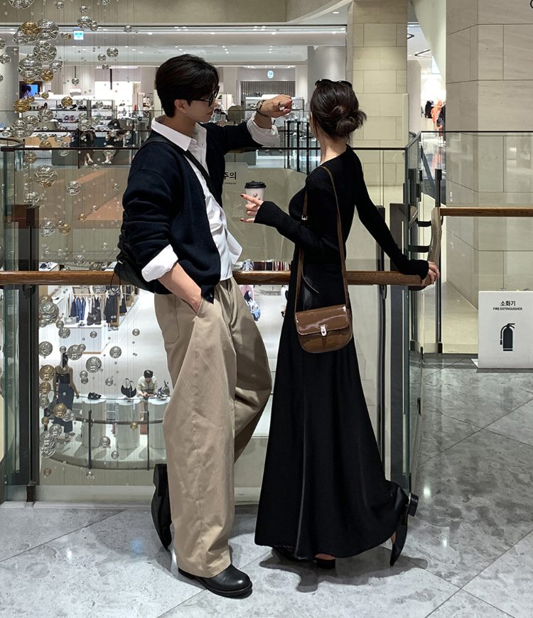 N-U Satin Long Skirt / 3 colors