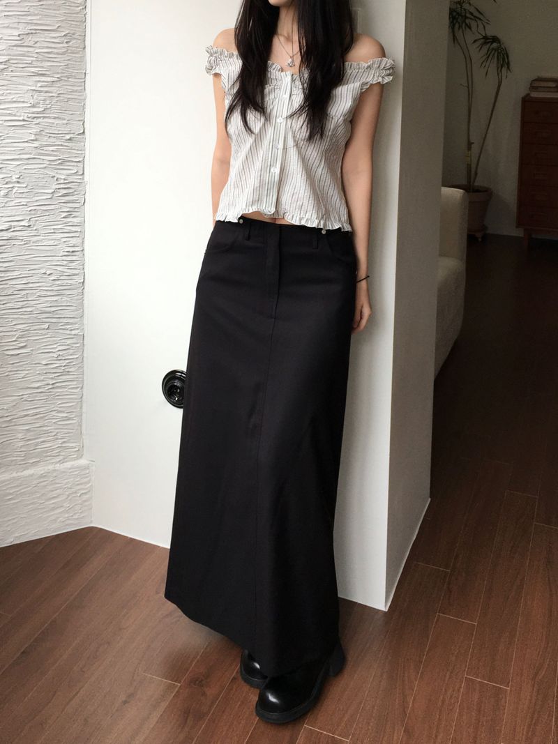 Flue Stripe Blouse (2 colors)