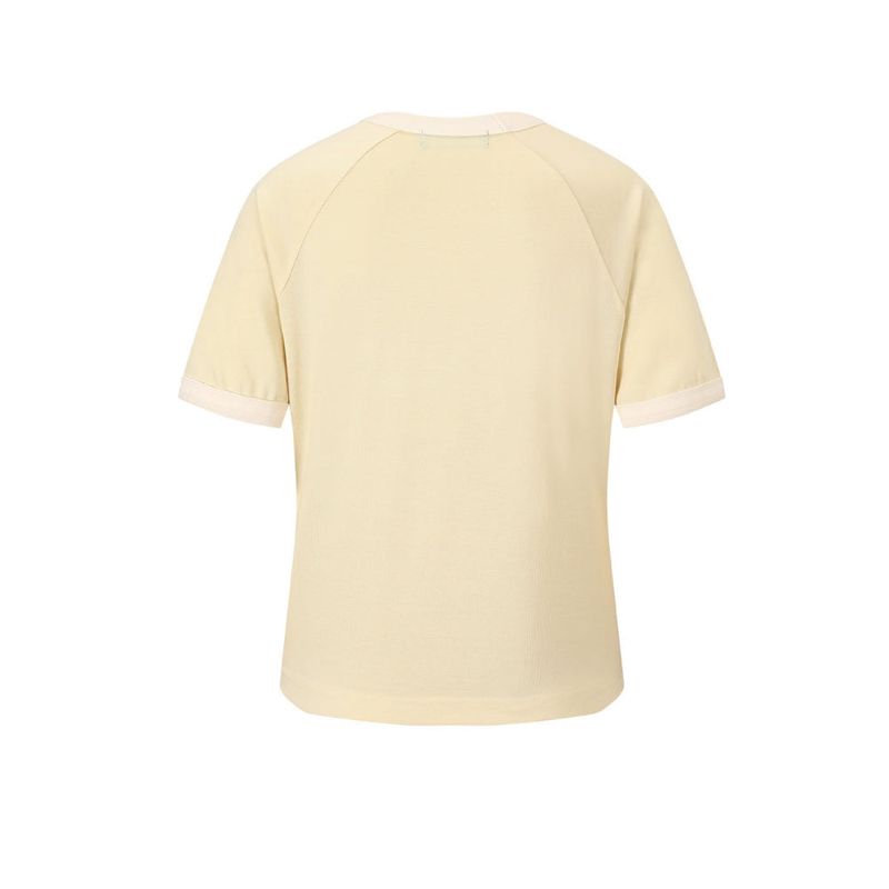 アートワークラグランショートスリーブTシャツ (イエロー)
