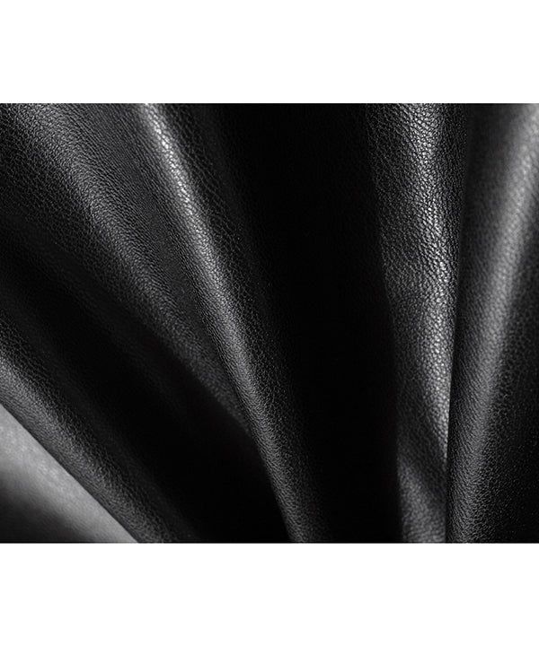 LB Synthetic Leather Single Jacket (Black)