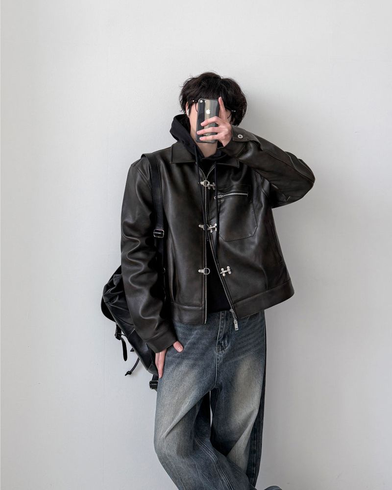 Barrier Hook Leather Jacket