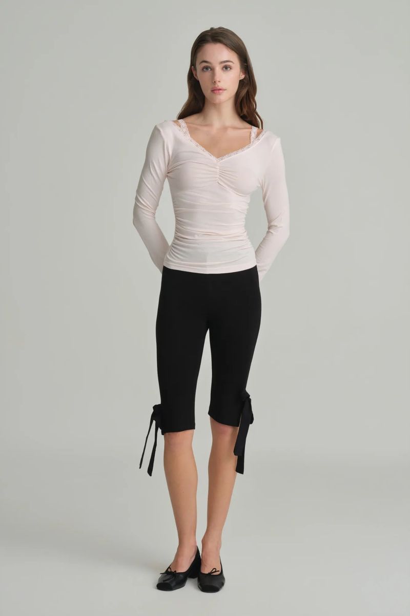 Ballerina lace long sleeve, Pink