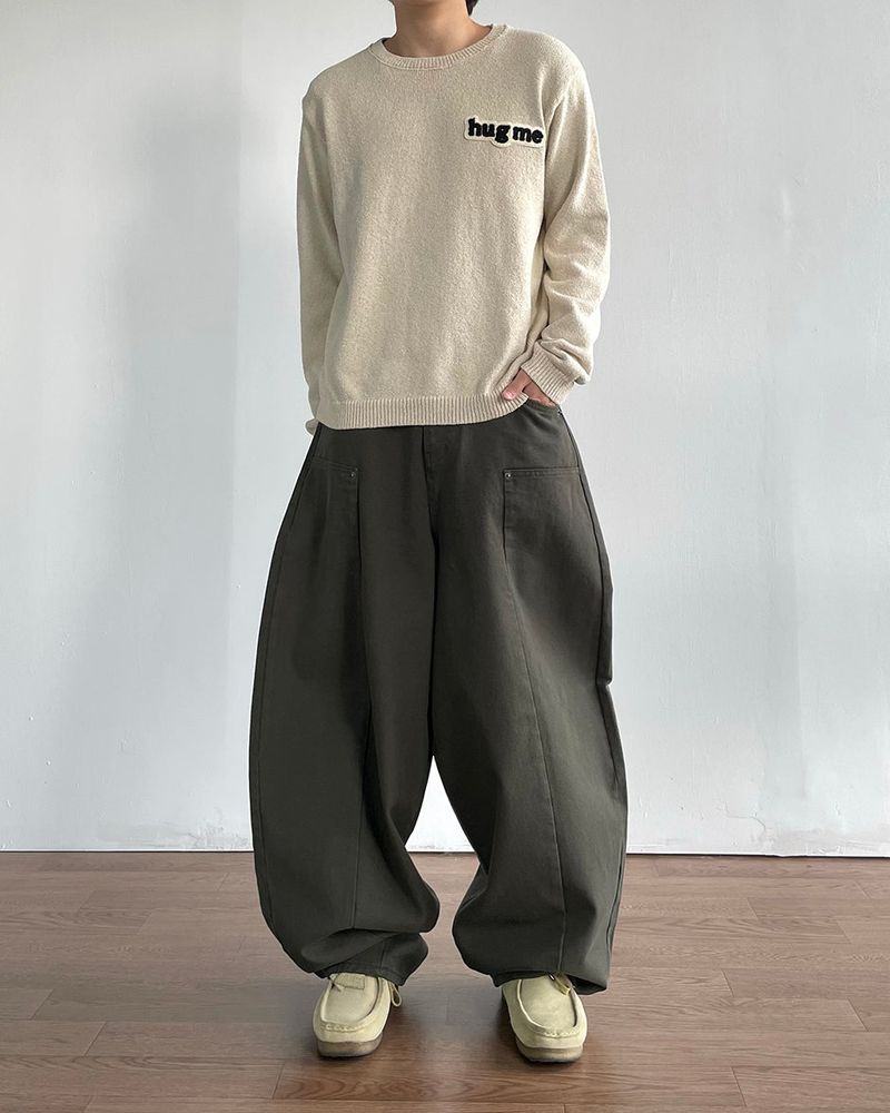 Gent Double Knee Curved Pants