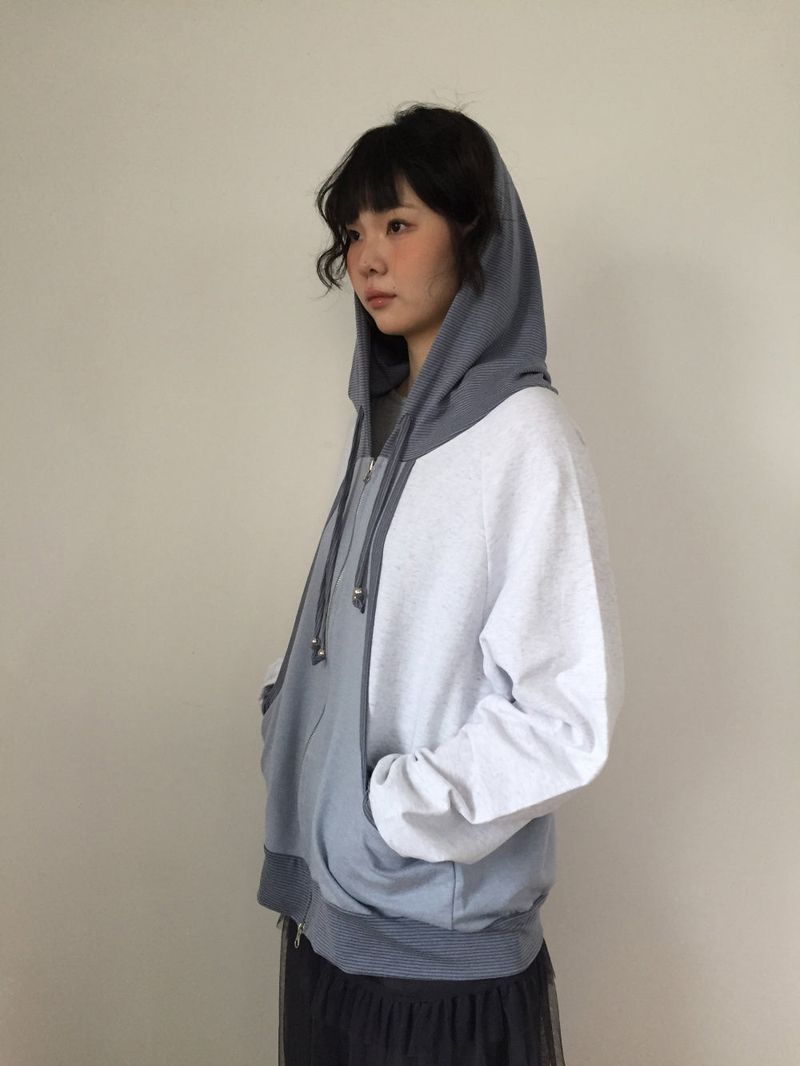 DUGGY(ダギー)の「Block Cutout Hoodie Zip-Up(Jackets/Outerwear)」