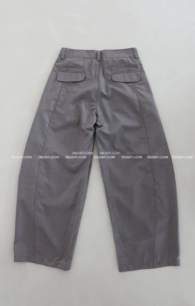 [UNISEX] Wide Balloon Oversized-Fit Slacks