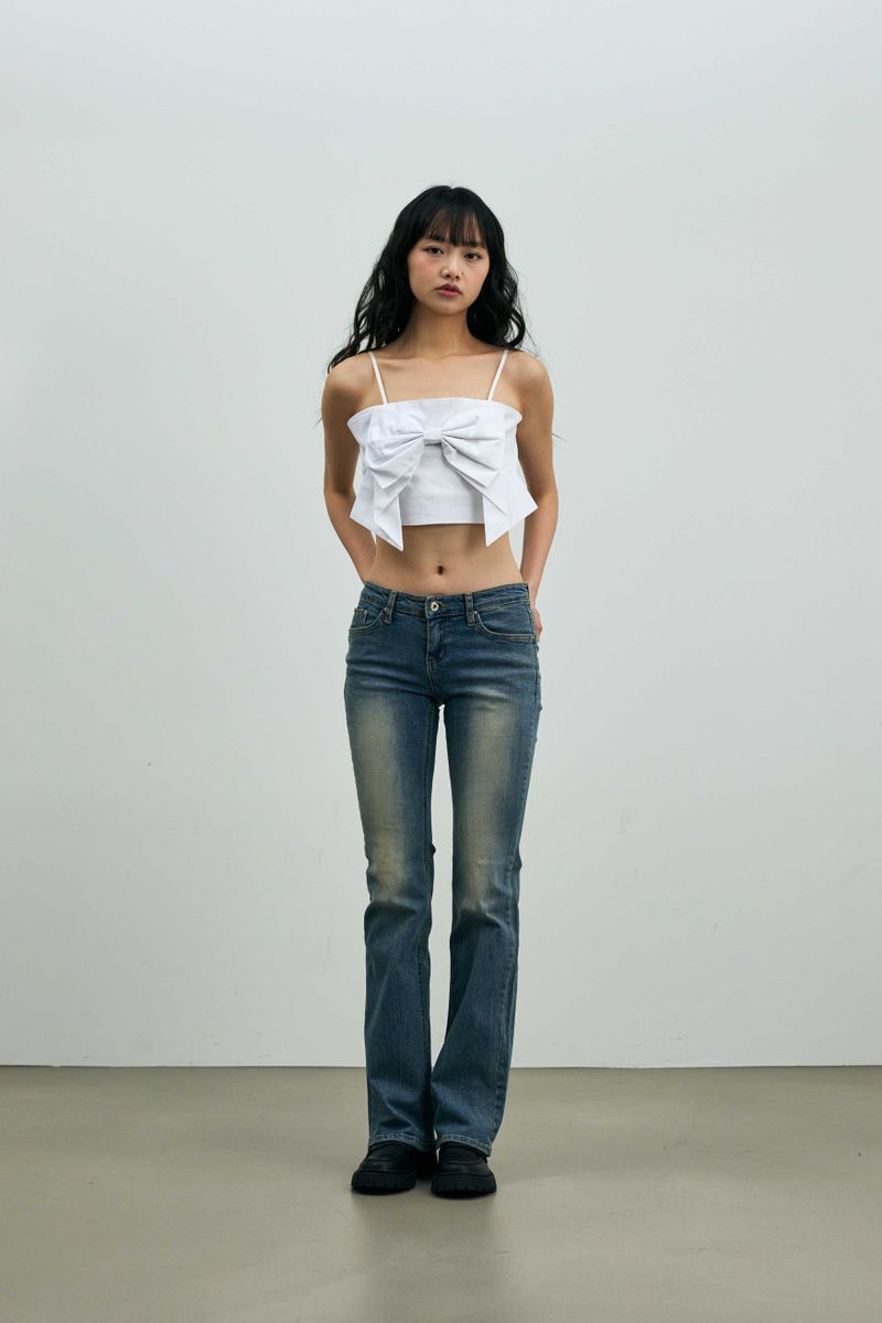 ARI RIBBON BUSTIER / WHITE