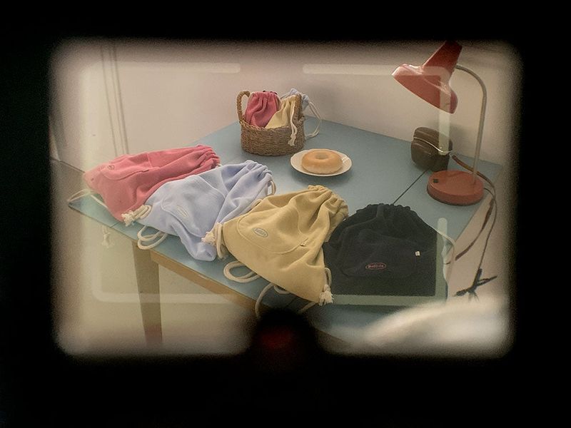 [Bellide made] Chewing String Pocket Terry Backpack & Pouch
