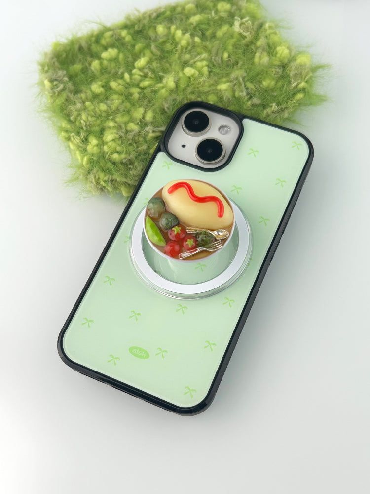 Melon Ribbon Magsafe Glass Bumper Case