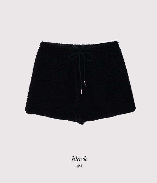 Fluffy Boa Fleece Shorts (3color)