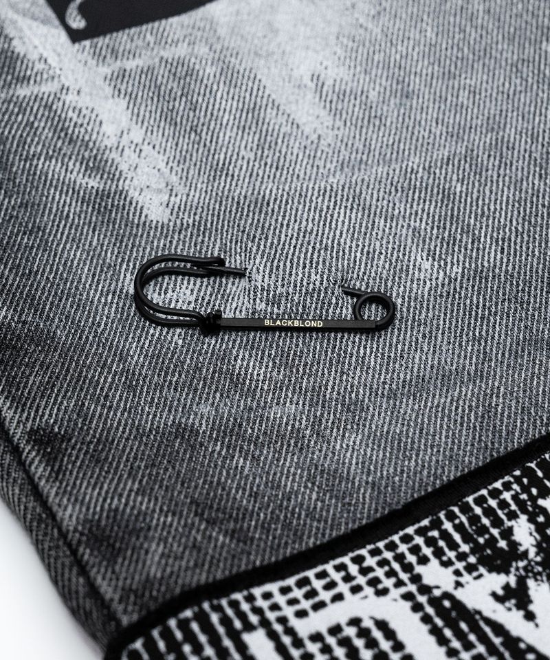 BBD Anxiety Multi Patch Denim Pants (Vintage Black)