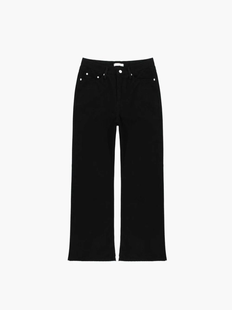 LMN Herit Bootcut Semi-Wide Cotton Pants (2 colors)