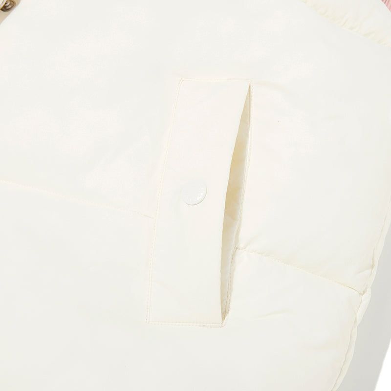 CHERRY REVERSIBLE PADDING VEST [IVORY]