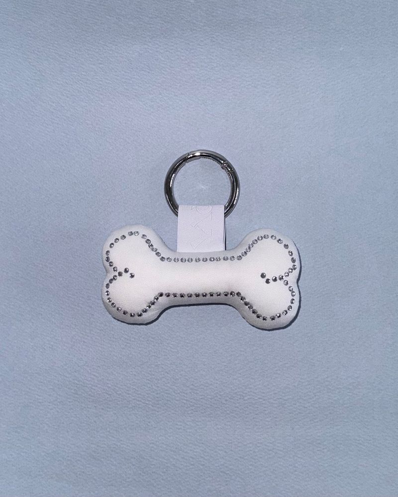 [MADE] Twinkle cushion keyring - bone