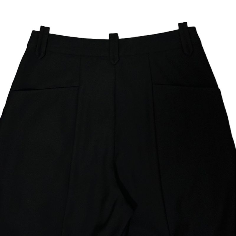  original three-dimensional pleated wide-leg suit trousers