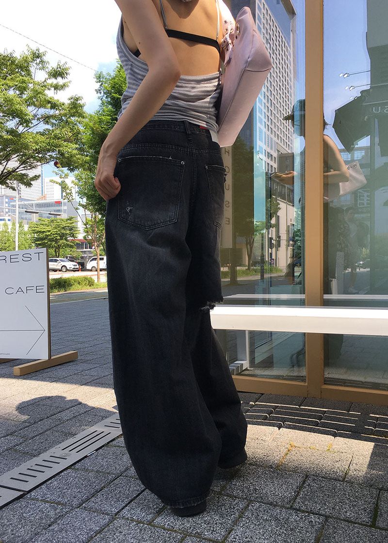 DAMAGE VINTAGE DENIM PANTS
