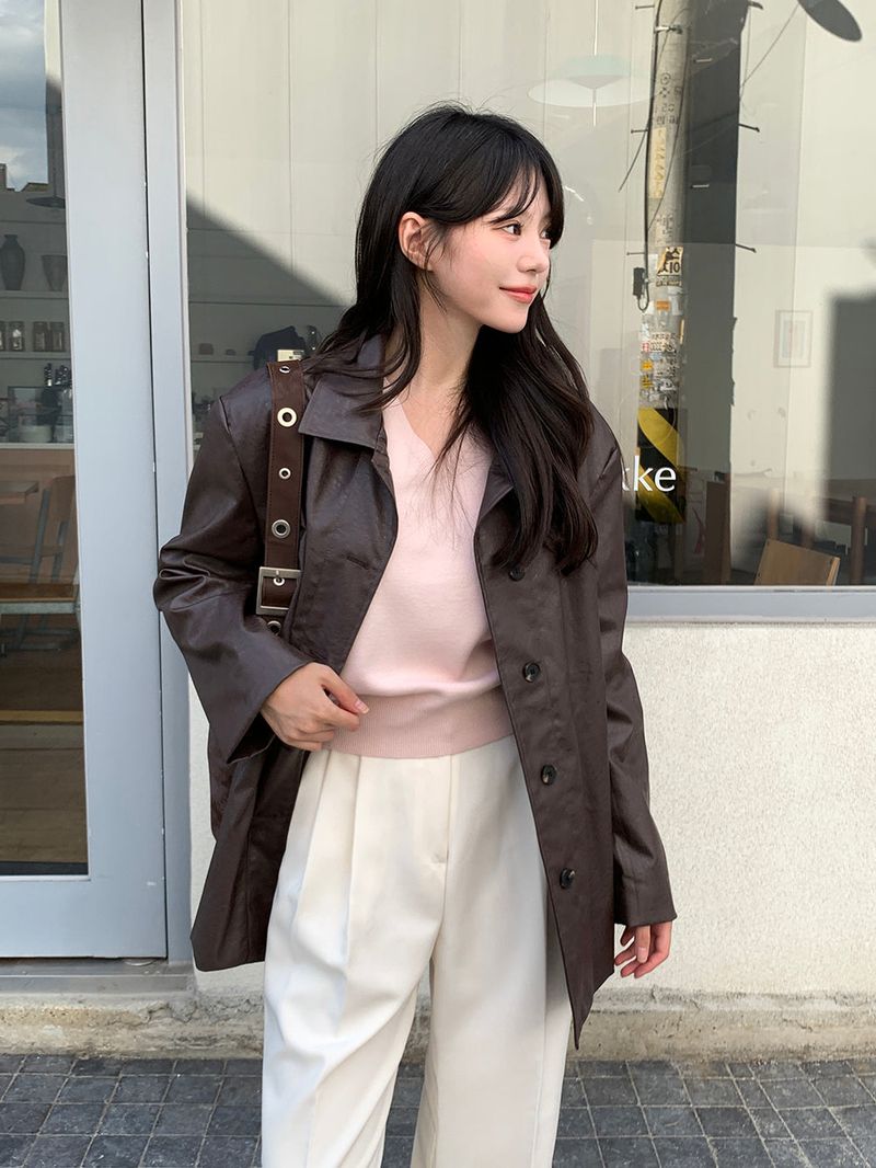 [MADE] Blending leather jacket