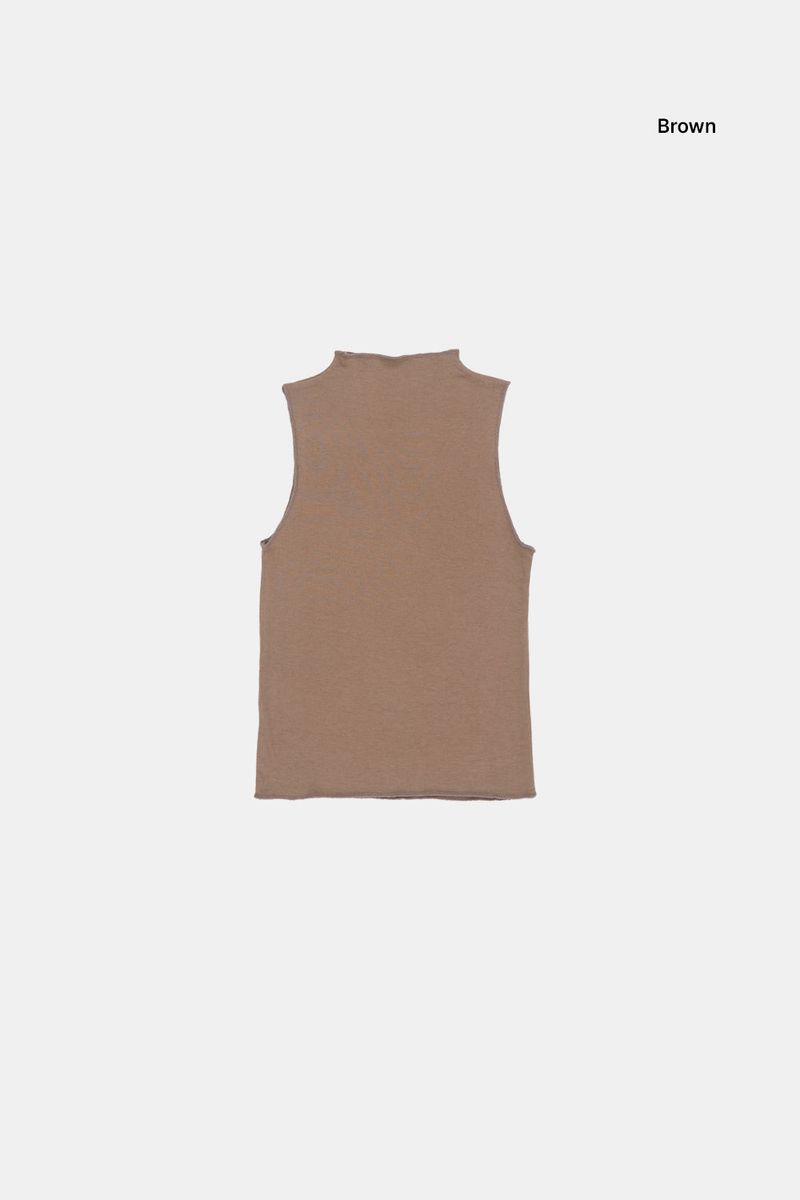 Bambi high-neck sleeveless top