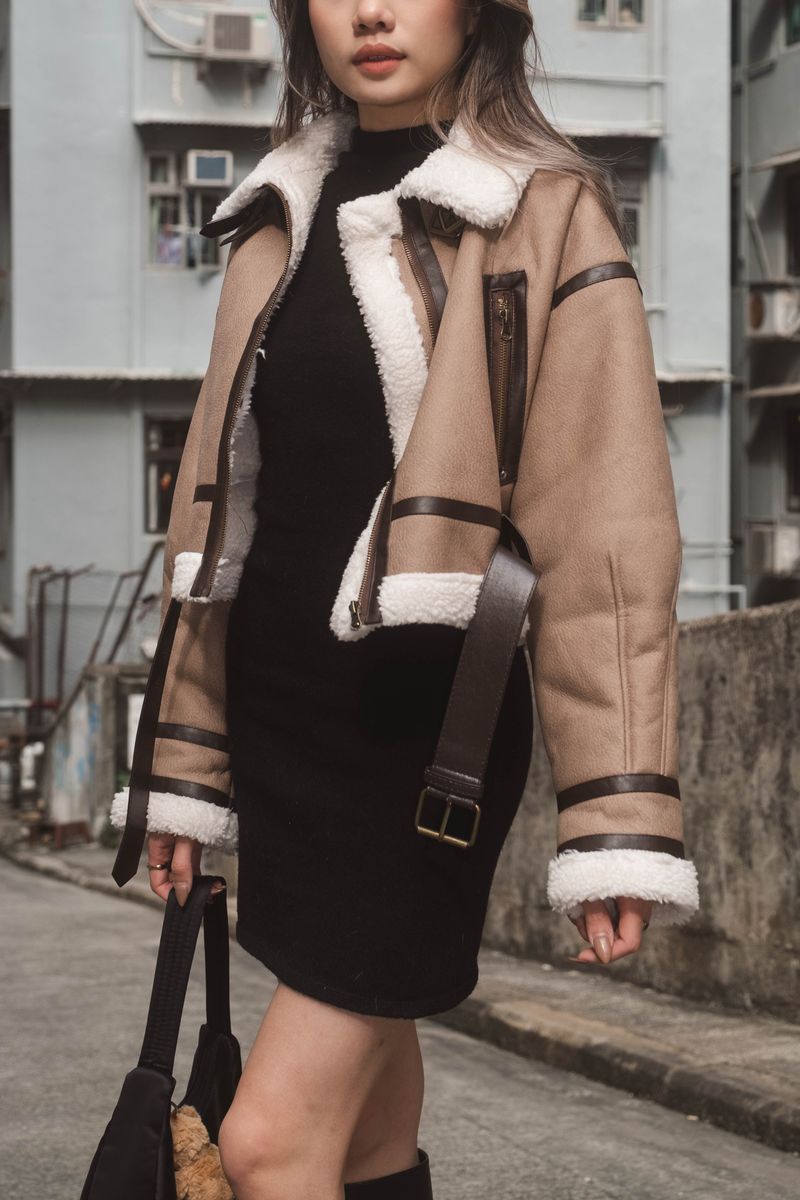 Mocha Fleece Faux Jacket
