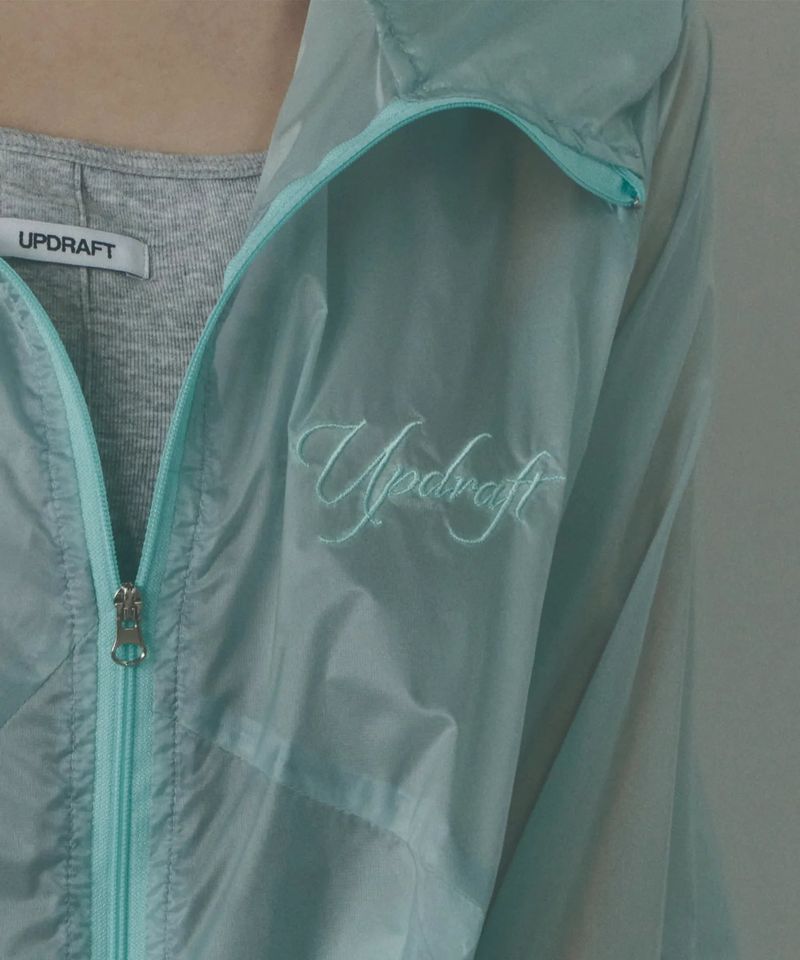 Air Sheer Asymmetrical Windbreaker [Mute Mint]