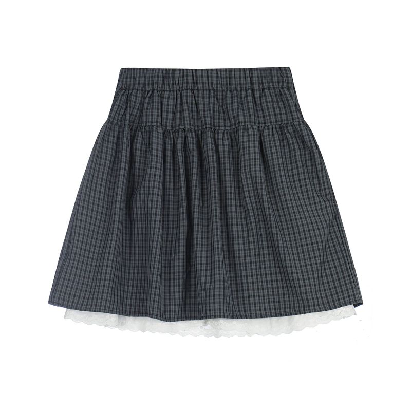 Aria Button Pleated Skirt