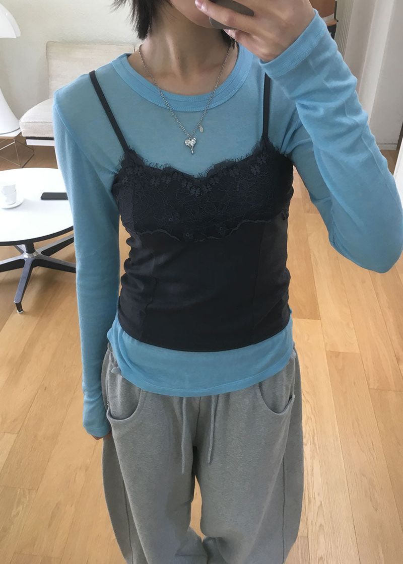 LACE LINE SLEEVELESS (4color)