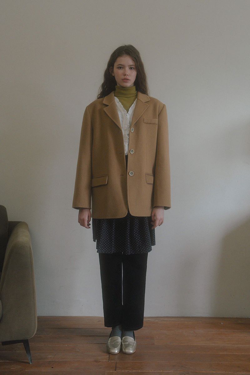 Daddy handmade half coat_camel
