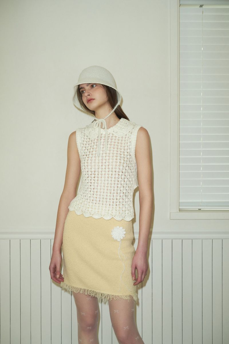 PONY bonnet hat_ivory