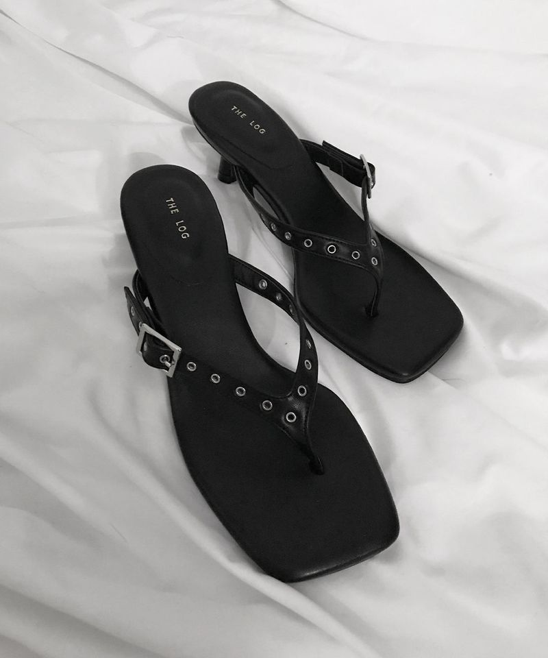 nova eyelet flip-flop (2colors)