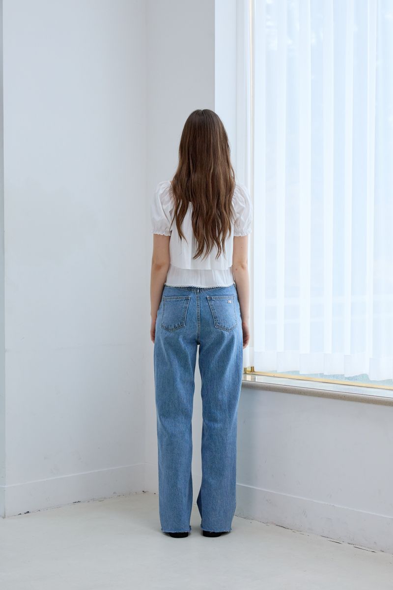 WILD FRINGE DENIM PANTS