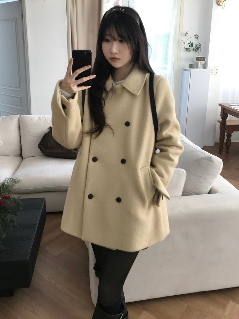 Innerf Wool Half Coat (3 colors)