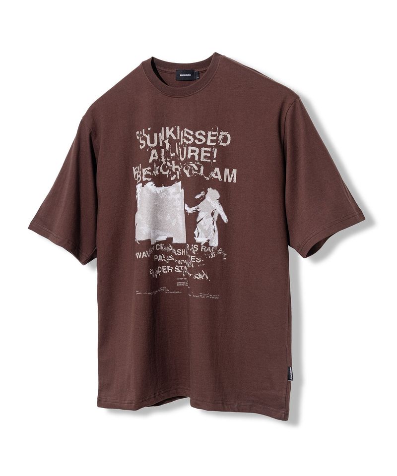 MASSNOUN(マスノウン)の「BEACH GLAM REAL OVERSIZED SHORT T-SHIRTS MSFTS002-BR(Tops)」