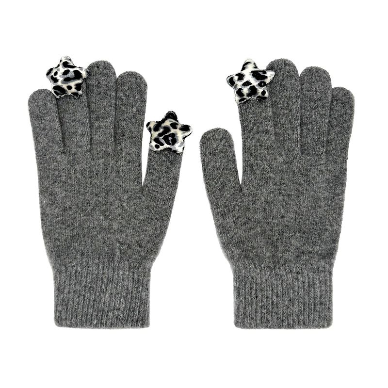 OTHER-worldly（アザーワールドリー）の「Star Wool Gloves [Grey Leopard]（Fashion Accessories）」