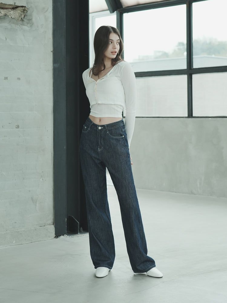 W67 WIDE LINEN DENIM PANTS_MEDIUM BLUE