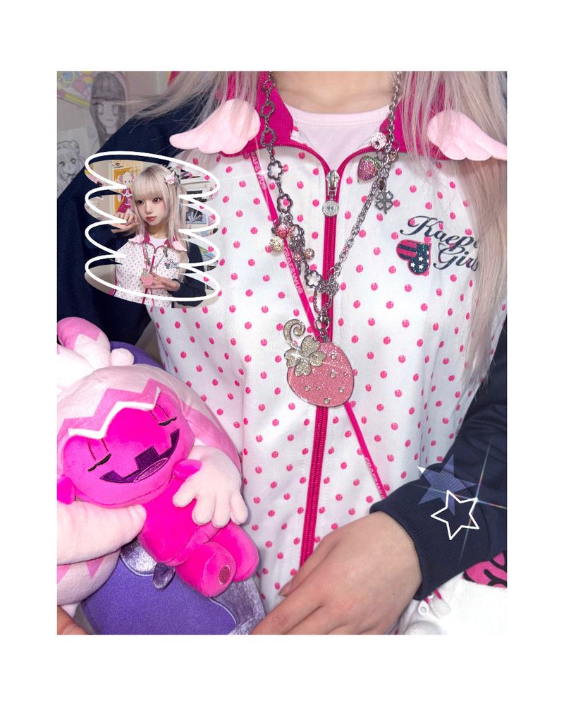 myorang（ミョラン）の「[pre-order] ストロベリースパークリングネックレス（アクセサリー）」